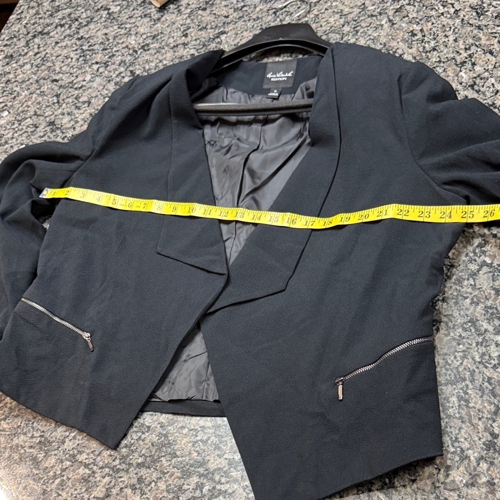 Gloria Vanderbilt Black Open-Front Blazer NWT 16 - Picture 6 of 10